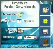 LimeWire Faster Downloads screenshot